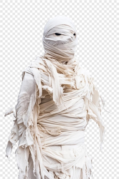 PSD a woman in a white sari with a white scarf on her head