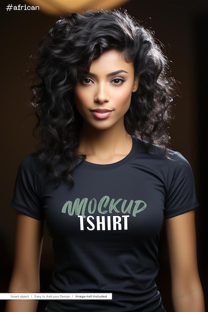 Womans Casual T shirt Mockup