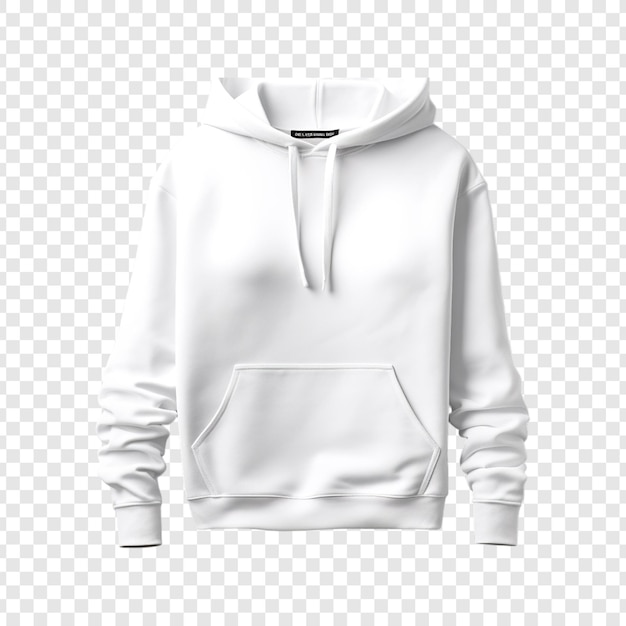 Womans Hoodie Mockup on transparent background