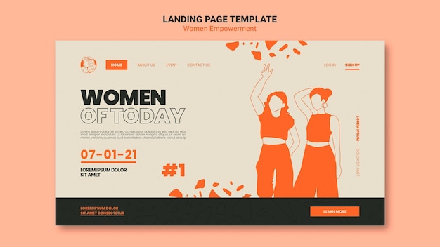 Women empowerment web template