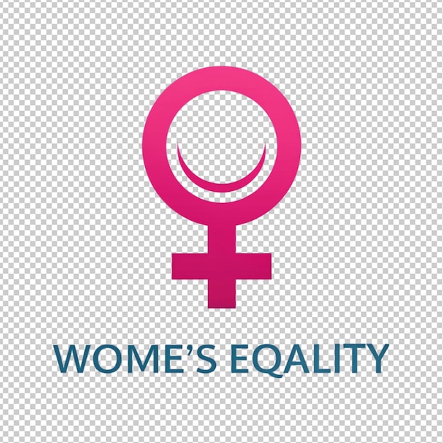 PSD women equality on transparent background