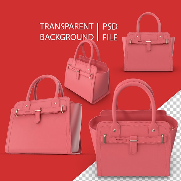 Women Handbag Pink PNG