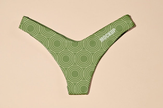 Women's bikini garment mock-up