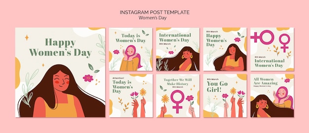 Women's day template design