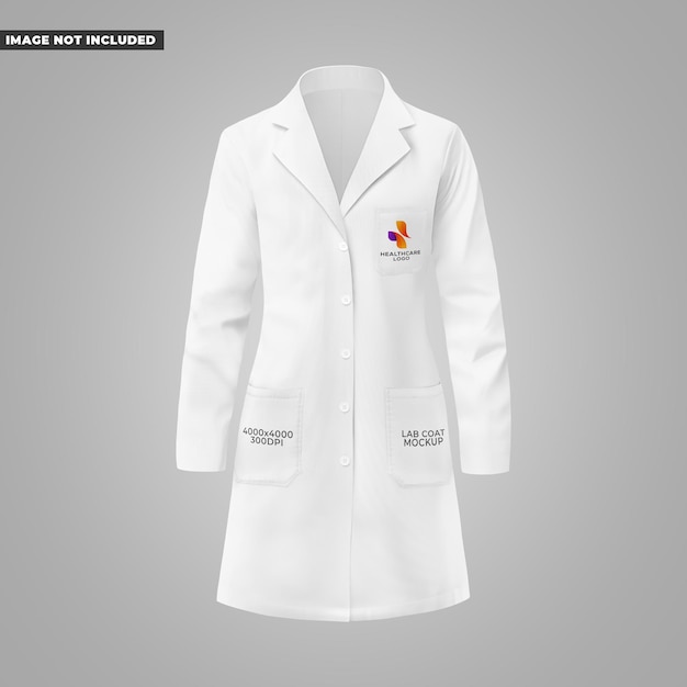 Women's Lab Coat Mockup