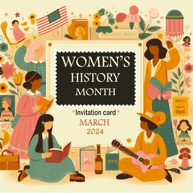 Womens History Month invitation card