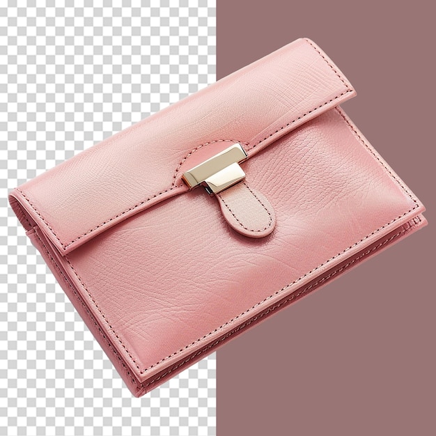 PSD womens wallet isolated on transparent background