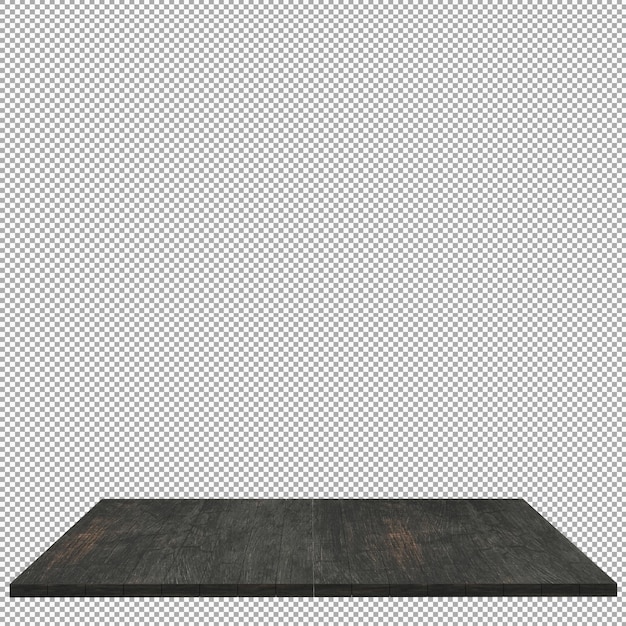 Wood board 3d render isolated