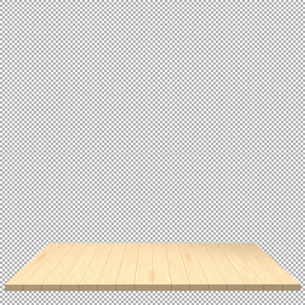 Wood board 3d render isolated