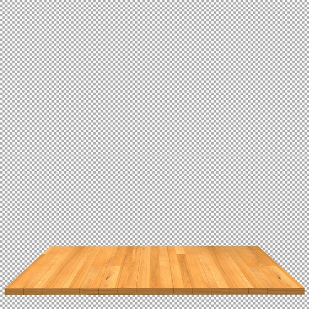 Wood board 3d render isolated