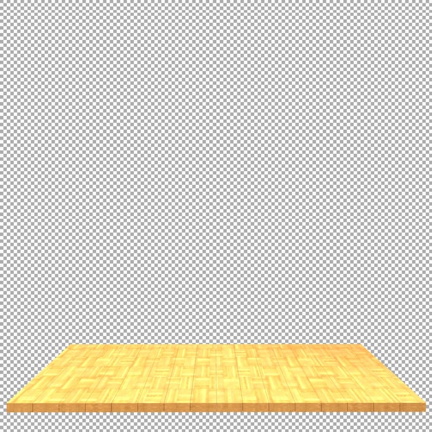 Wood board 3d render isolated