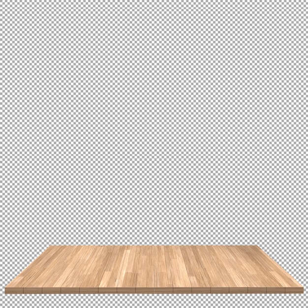 Wood board 3d render isolated