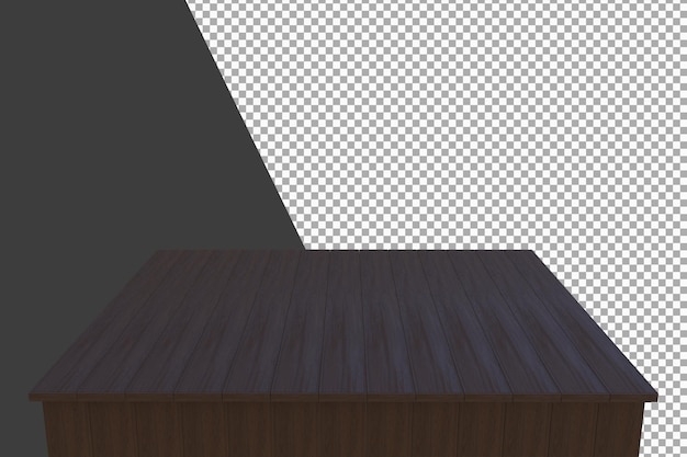 Wood board 3d rendering isolated