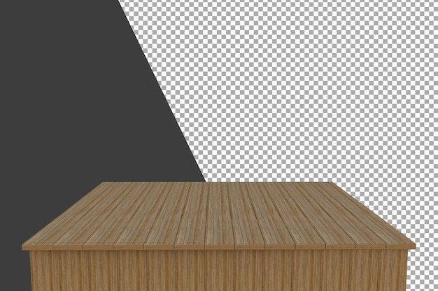 Wood board 3d rendering isolated