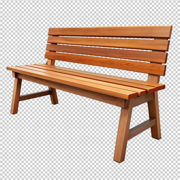 PSD wooden bench vector illustration design on white background