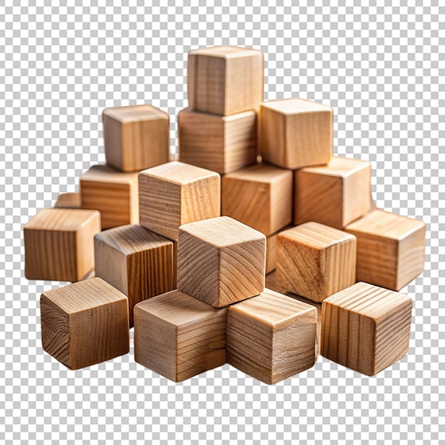 Wooden building blocks