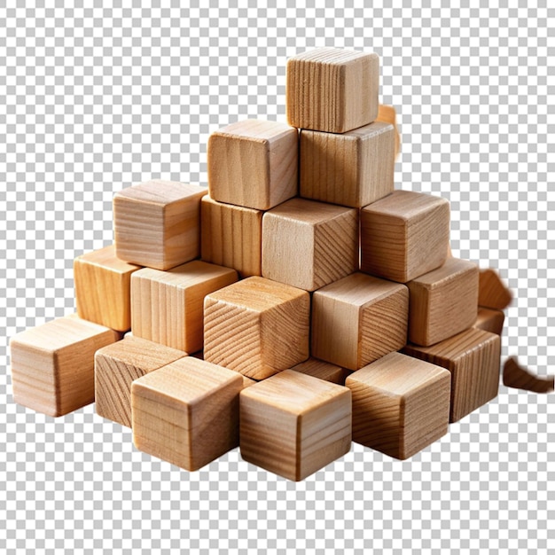 Wooden building blocks