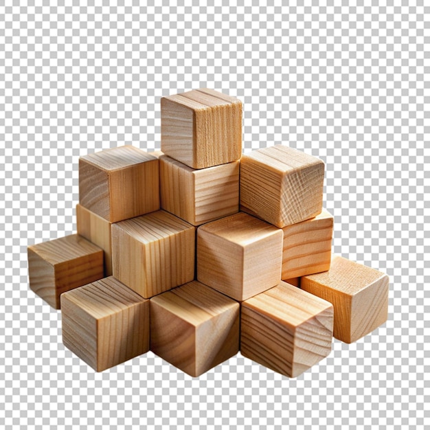 Wooden building blocks