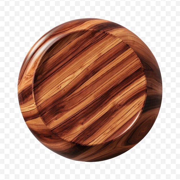 a wooden circle with a wooden rim that has a brown wood grain pattern