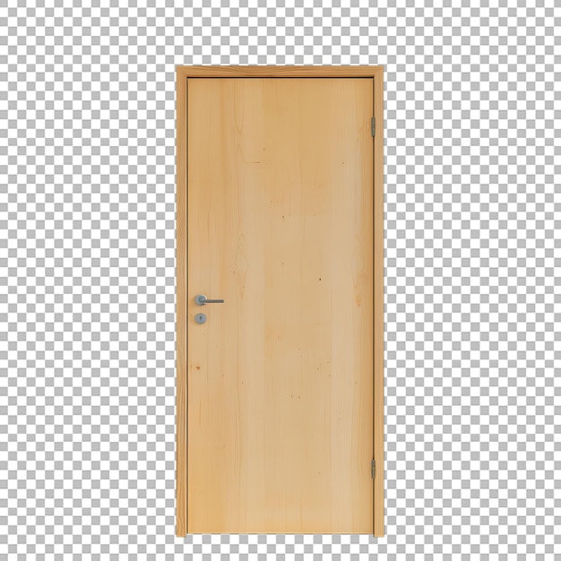 Wooden Doors Collection Isolated on transparent background