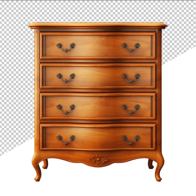 a wooden dresser with a handle that says a on it