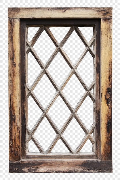 a wooden frame with a grid that says x on it