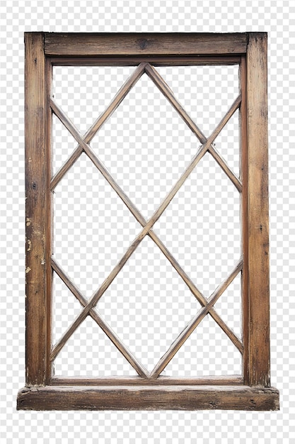 a wooden frame with a square shape and the number 1 on it