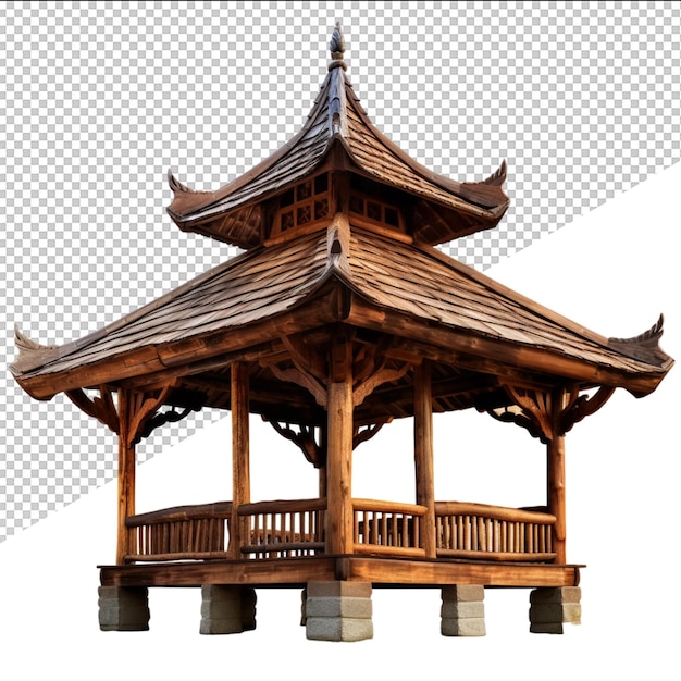 a wooden gazebo with the word the top on it