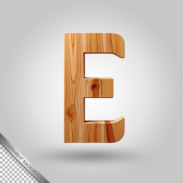 A wooden letter