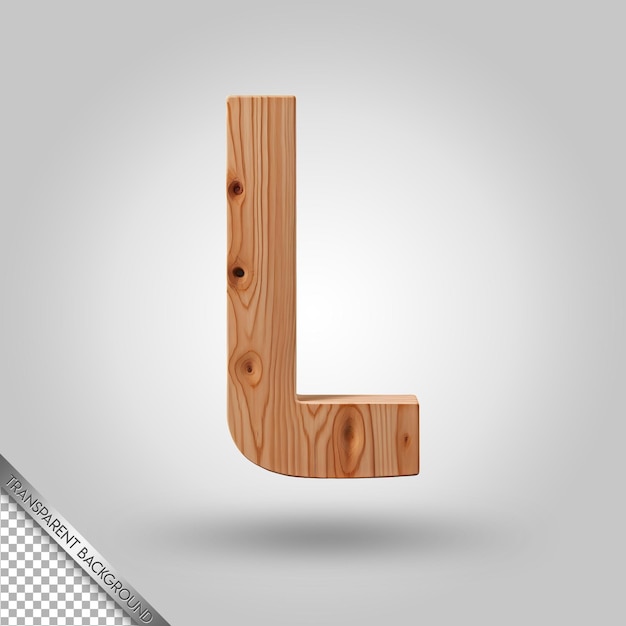 A wooden letter