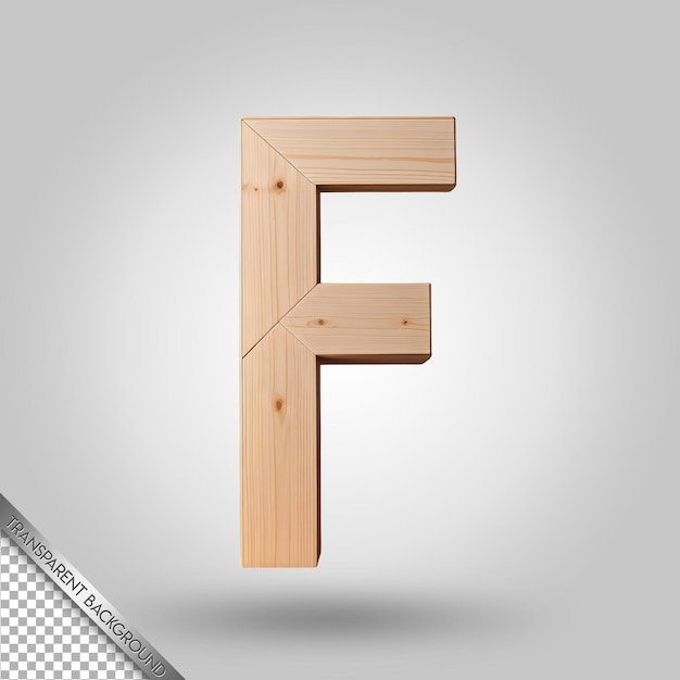 A wooden letter