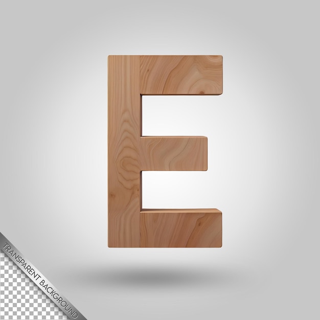 A wooden letter