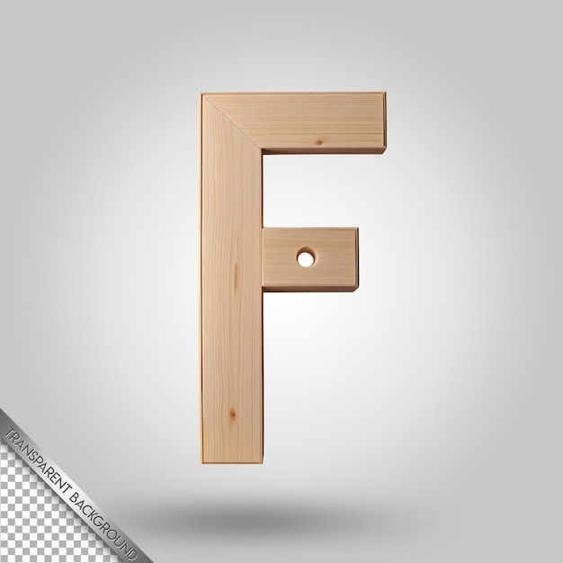 A wooden letter