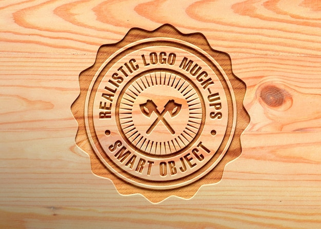 PSD a wooden logo for the company lg