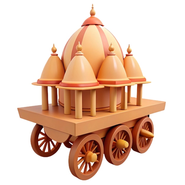 a wooden model of a temple made by the company