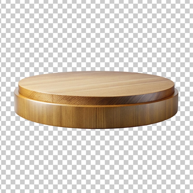 wooden round podium transparent background