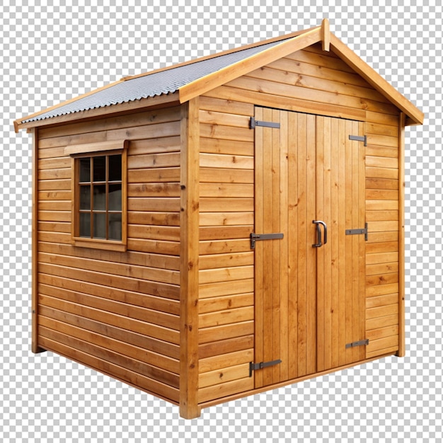 wooden shed