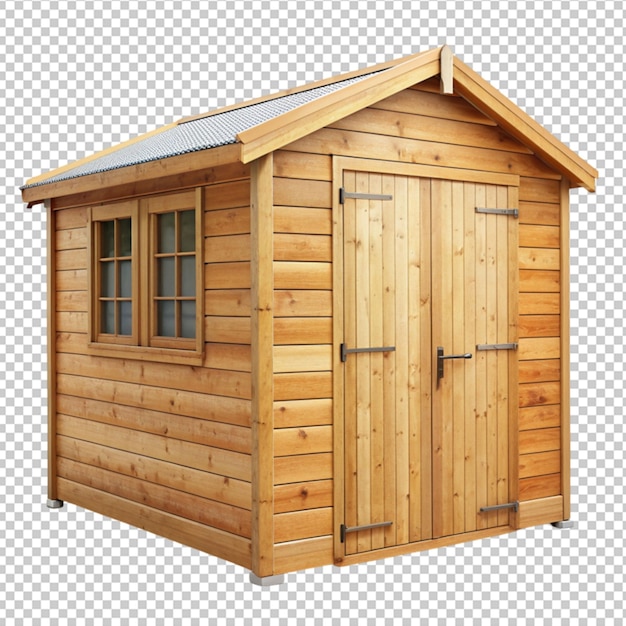 wooden shed