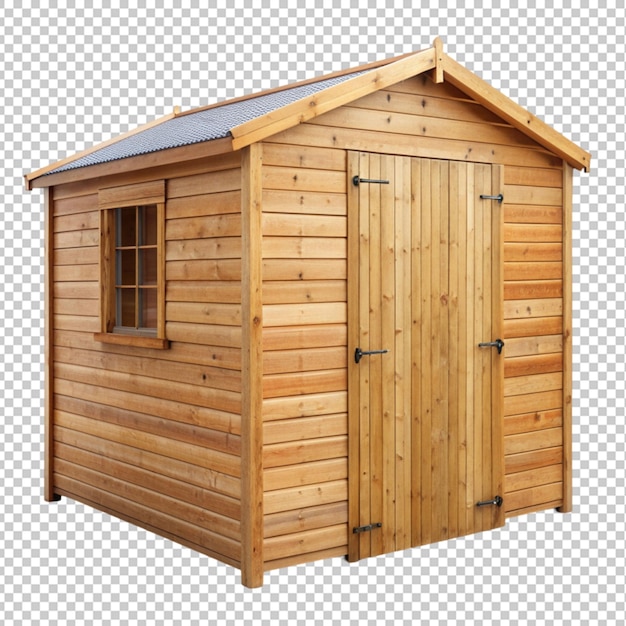 wooden shed