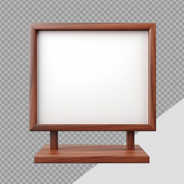 Wooden signboard png isolated on transparent background