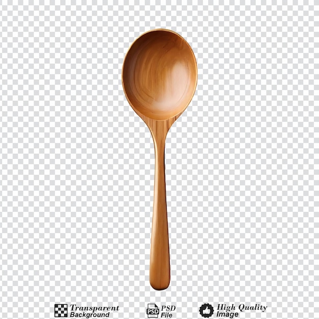 wooden spoon isolated on transparent background