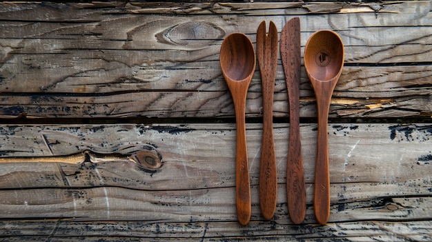 a wooden spoon and spoon are next to a wooden spoon