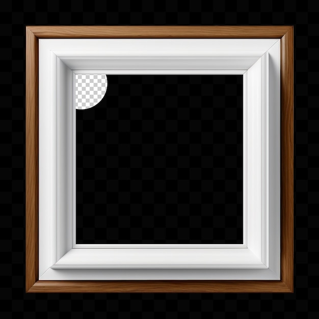 wooden square frame