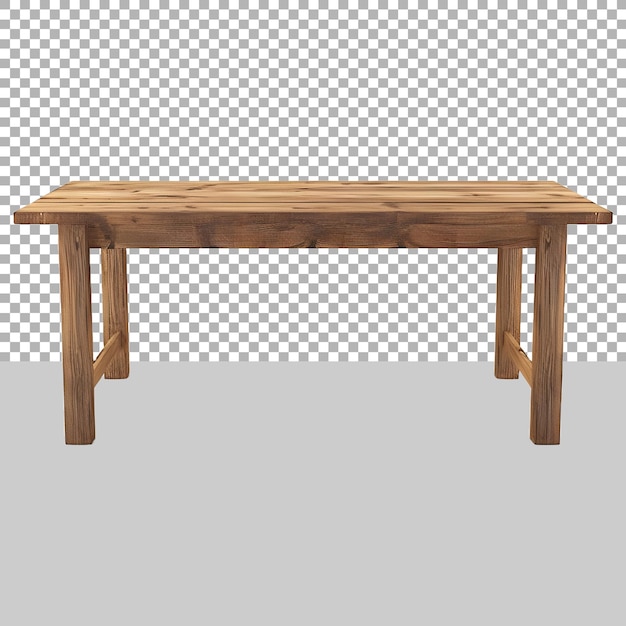 Wooden Table on Transparent background Ai Generated