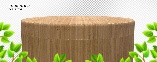 Wooden tabletop styles 3d render