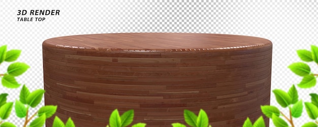 Wooden tabletop styles 3d render