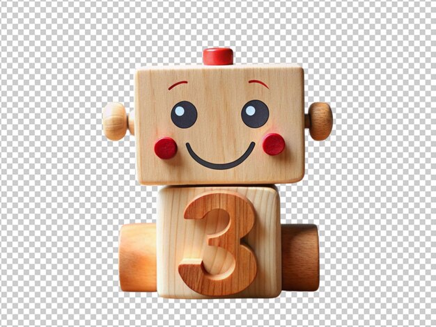 wooden toy with a face