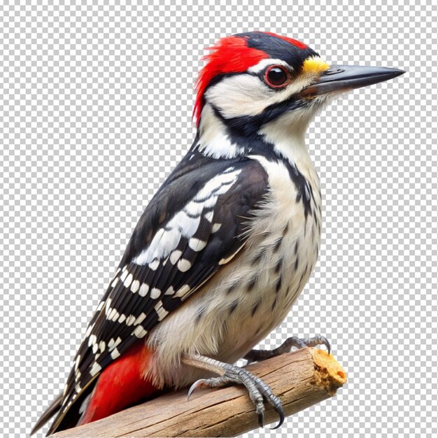 PSD woodpecker isolated