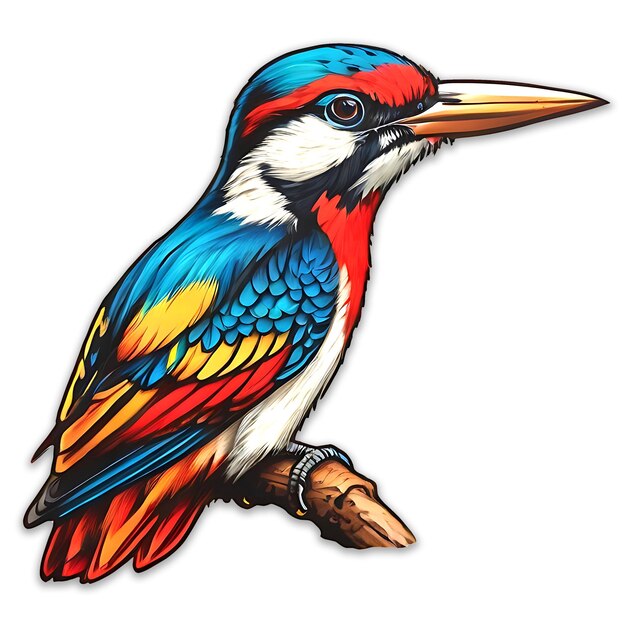 Woodpecker logo design psd