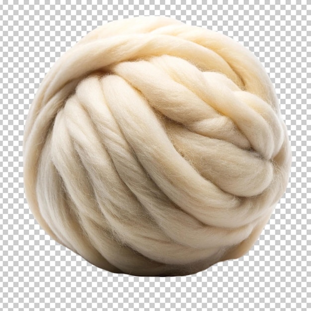 PSD wool ball on transparent background